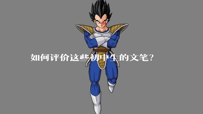 如何评价这些初中生的文笔？
